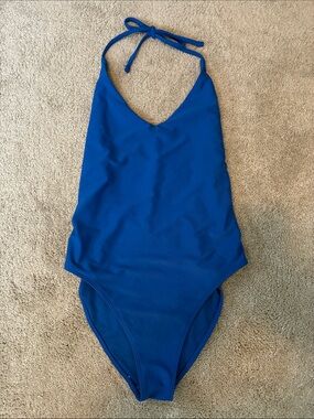 Hollister Vibrant Blue Halter Swimsuit